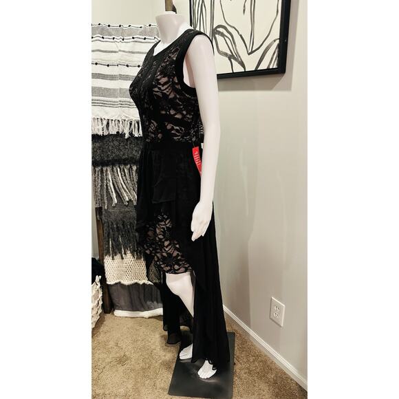 Nightway NEW Sparkle Lace Chiffon Women’s 14 Formal Party Event Stellar - Picture 4 of 14